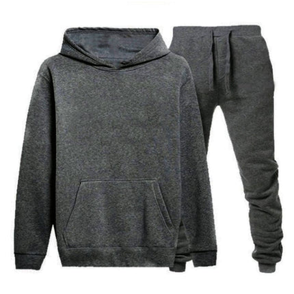 Men's Solid Color Sports Leisure Fleece Hoodies Jacket