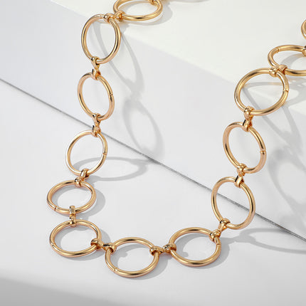 Geometric Circle Fashion Clavicle Choker Necklace