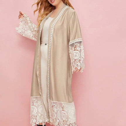 Women's Embroidered Cardigan Robe Muslim Abaya