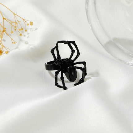 Anillo de accesorios de Halloween Ghost Festival parodia Tricky Spider Ring