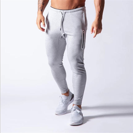 Pantalones casuales de deportes de invierno para hombres Pantalones de algodón de color sólido