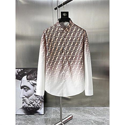 Wholesale Men's Autumn/Winter Long Sleeve Print Cardigan Shirts
