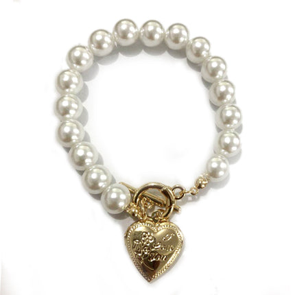 Short Buckle Choker Pearl Necklace Bracelet
