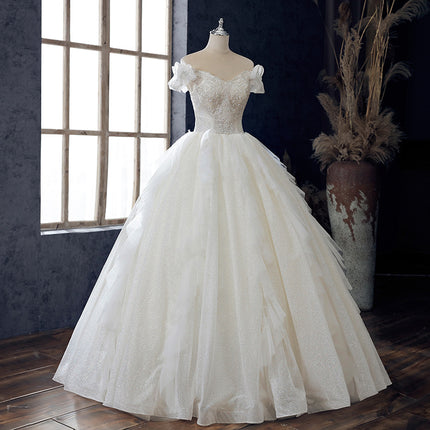 Wholesale Bridal Strapless French Floor Light Wedding Dress