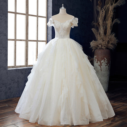 Wholesale Bridal Strapless French Floor Light Wedding Dress