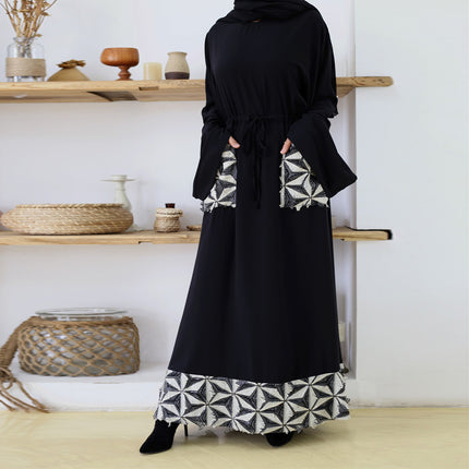 Muslimische Mode, einfache Nähte, Tunika, arabisches, türkisches Kleid