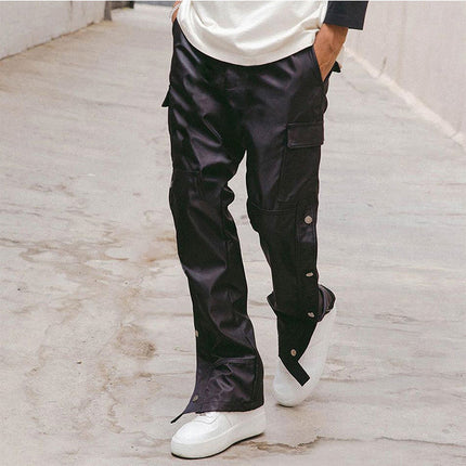 Wholesale Men's Fall Breasted Large Size Loose Straight Casual Pants