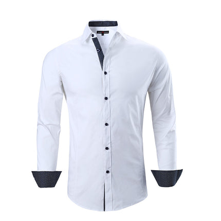 Wholesale Men's Autumn Winter Business Long Sleeve Shirt