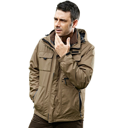 Wholesale Men's Two-piece Fleece Thickened Outdoor Jacket