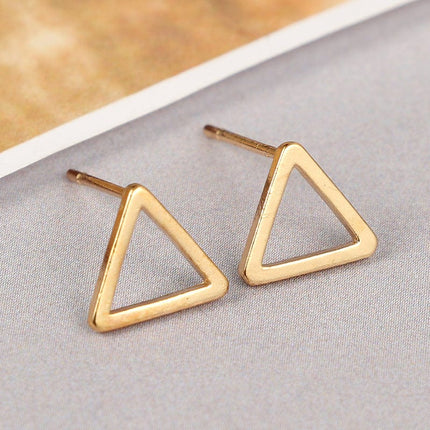 Women's Polka Dot Triangle Square Earrings