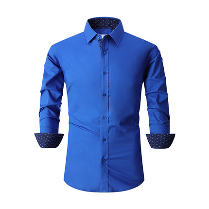 Wholesale Men's Autumn Winter Business Long Sleeve Shirt