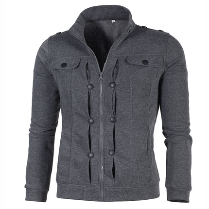 Wholesale Men's Fashion Slim Comfortable Fleece Hoodies Jacket