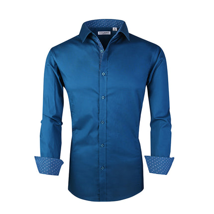 Wholesale Men's Autumn Winter Business Long Sleeve Shirt