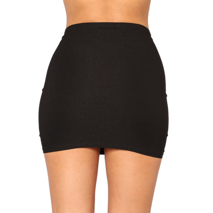 Wholesale Denim Skirt with High Elastic Side Bandage