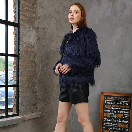Wholesale Women's Winter Fashion Faux Fur Short Coat Outerwear