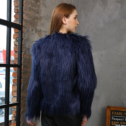 Wholesale Women's Winter Fashion Faux Fur Short Coat Outerwear