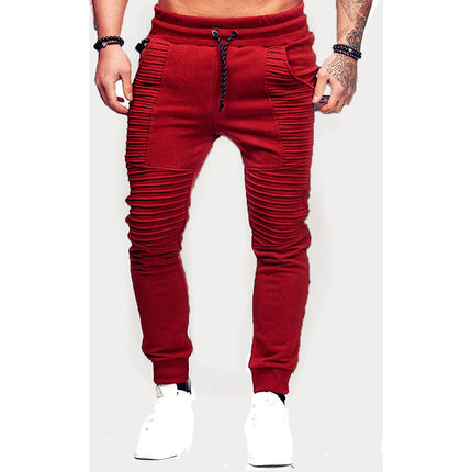 Wholesale Men‘s Autumn Winter Casual Sports Striped Fitness Joggers