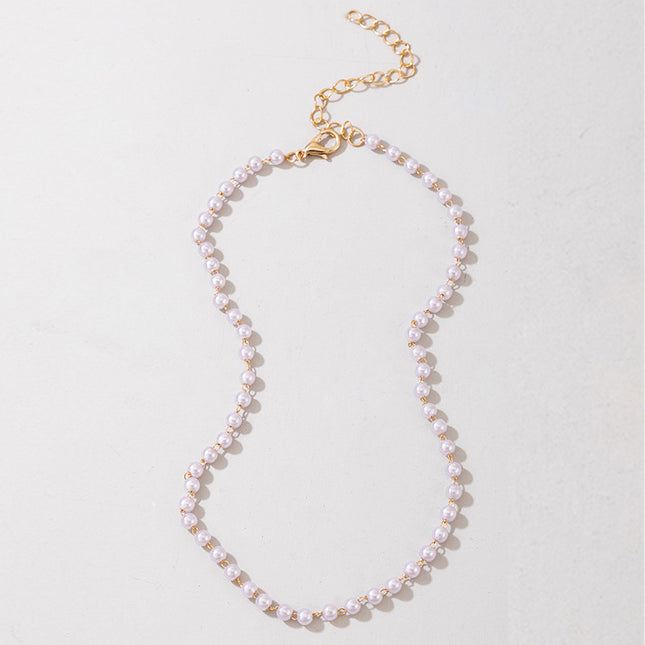 Pearl Simple Necklace Clavicle Chain