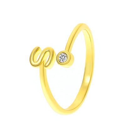 Englisch Buchstabe M Ring Mode Offener Zeigefinger Ring Paar Ring