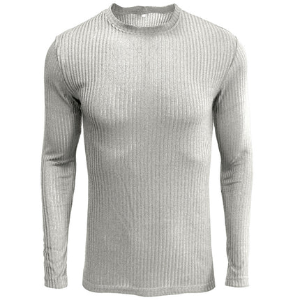 Wholesale Men's Autumn Winter Round Neck Long Sleeve T-Shirt