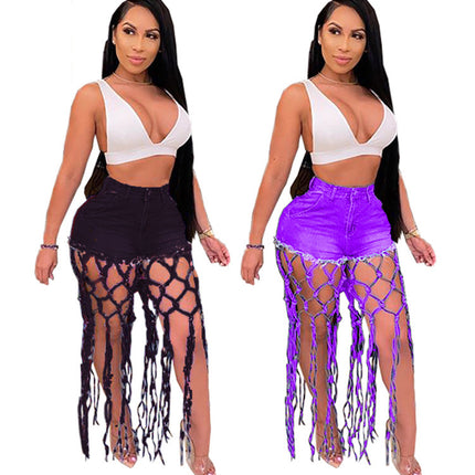 Wholesale Women's Casual Fashion High Waist Knotted Wide Leg Shorts