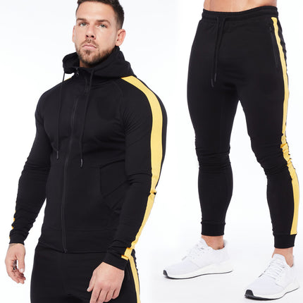 Wholesale Men's Fall Winter Slim Pullover Hoodies Joggers Two-piece Set