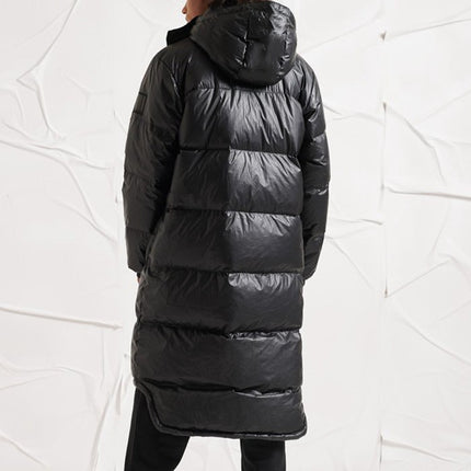 Abrigo acolchado grueso con capucha de talla grande para hombre de invierno
