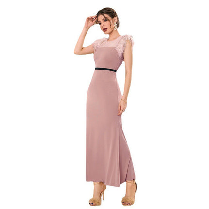 Wholesale Women's Summer Sleeveless Tassel Sleeve Long Dress