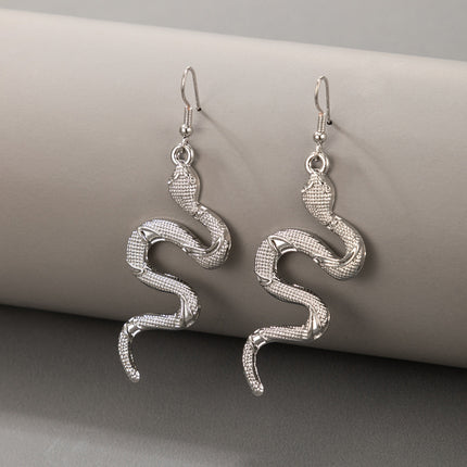 Snake Metal Snake Stud Earrings