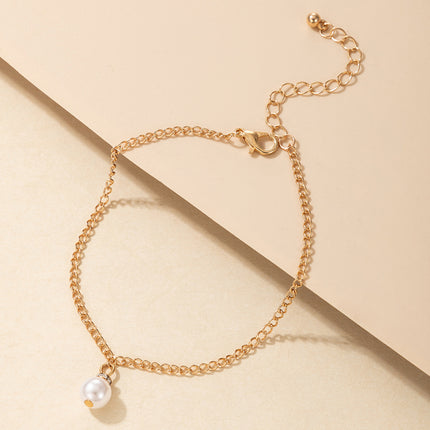 Simple Pearl Fashion Personality Pearl Anklet