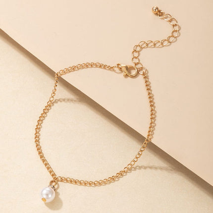 Women's Fashion Personalized Pearl Anklet