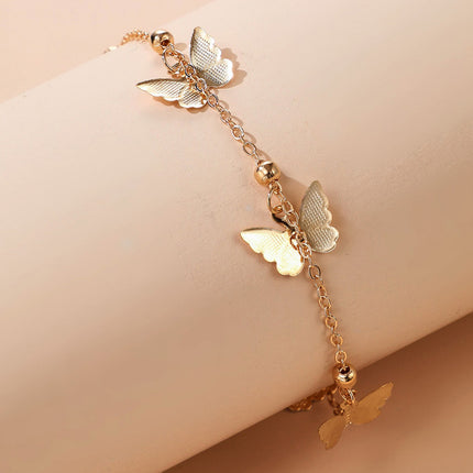 Single Layer Beach Style Fashion Butterfly Beach Ladies Anklet