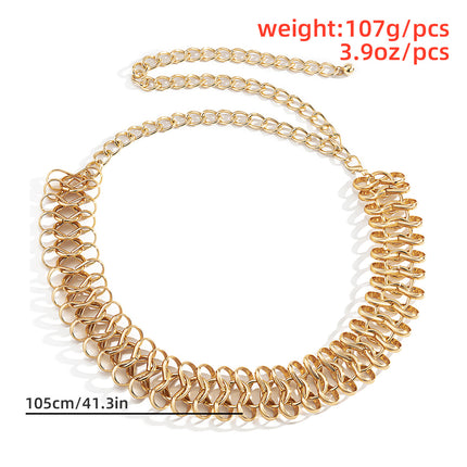 Geometric Single Waist Body Chain Figure Eight Chain Waist Chain