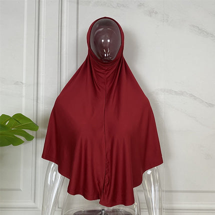 Pañuelo turco de Malasia de color sólido para damas árabes de Medio Oriente