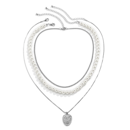 Großhandel Perle Figur Geometrische Halsband Halskette