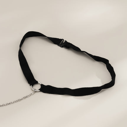 Sexy cinturón elástico cuello cadena cintura cadena Simple H-Chain ropa