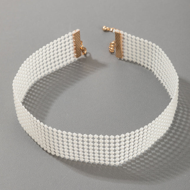 Geometric Pearl Minimalist Necklace Accessory