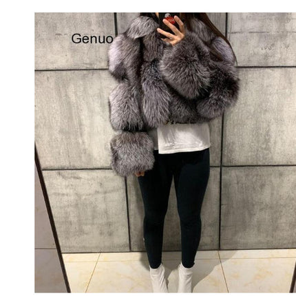 Wholesale Women's Plus Size Faux Fur Coat Short Jacket