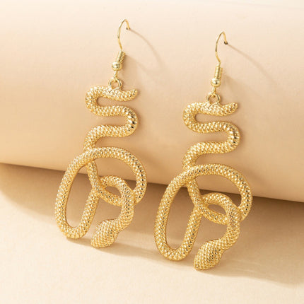 Snake Metal Snake Stud Earrings