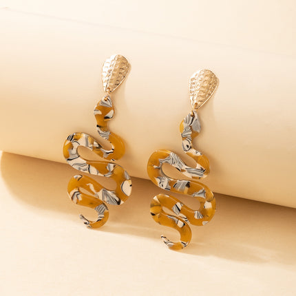 Snake Metal Snake Stud Earrings