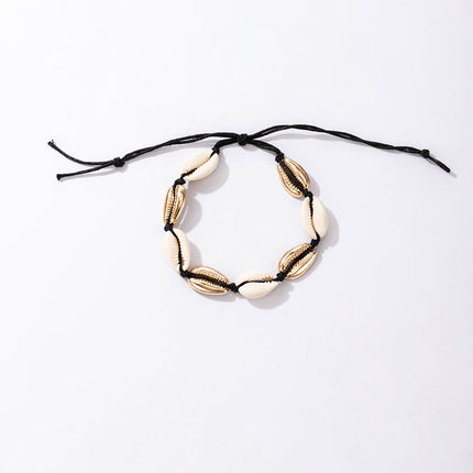 Wholesale Fashion Shell Geometric Irregular Single Layer Anklet