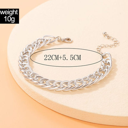 Thick Chain Exaggerated Single Layer Anklet