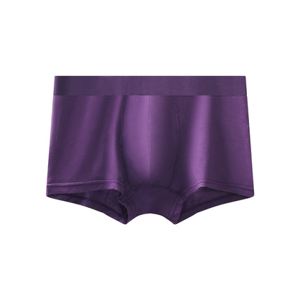 Wholesale Men's Underpants Solid Color Mid Waist Modal Boxer