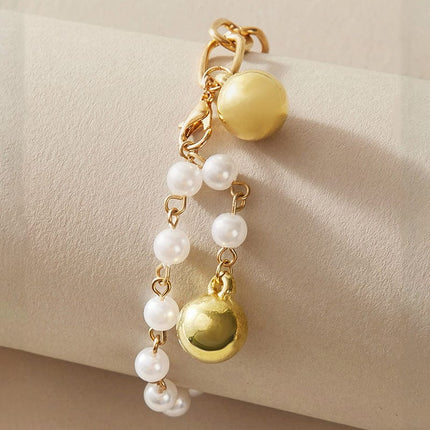 Vintage Bell Pearl Anklet