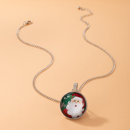 WeihnachtsSchneemann Santa Single Layer Halskette