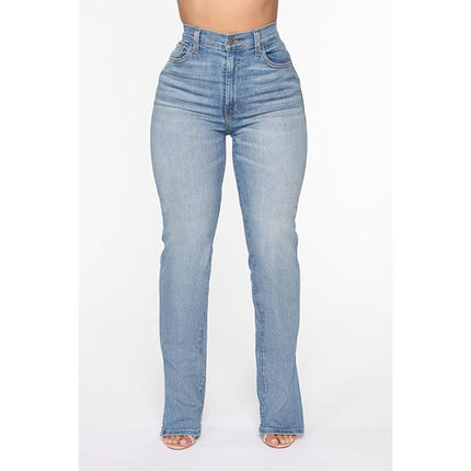 Wholesale Women's Whiskers Casual Jeans