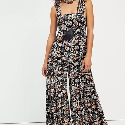 Fashion Floral Damen Straps-Overall Sommer