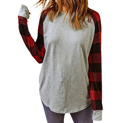 Round Neck Pullover Christmas Loose Long Sleeve Hoodie