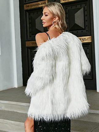 Wholesale Women's Winter Faux Fur Mid-Length Plus Size Long Coat