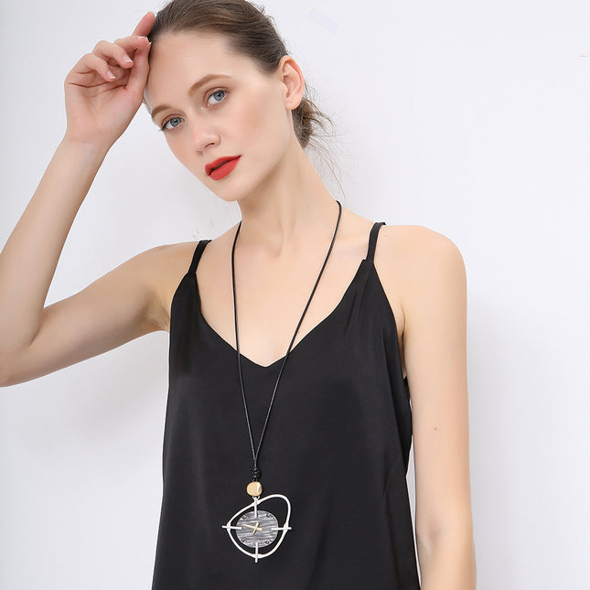 Wholesale Women's Light Luxury Original Irregular Geometric Metal Necklace